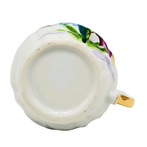 Vintage Mini Demitasse Porcelain Creamer Floral - Picture 6 of 6